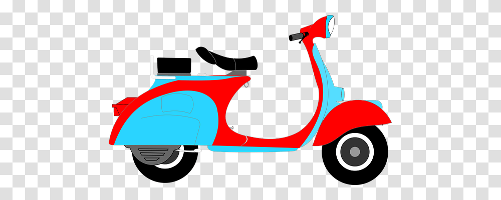 Transportation Vehicle, Scooter, Motorcycle, Motor Scooter Transparent Png