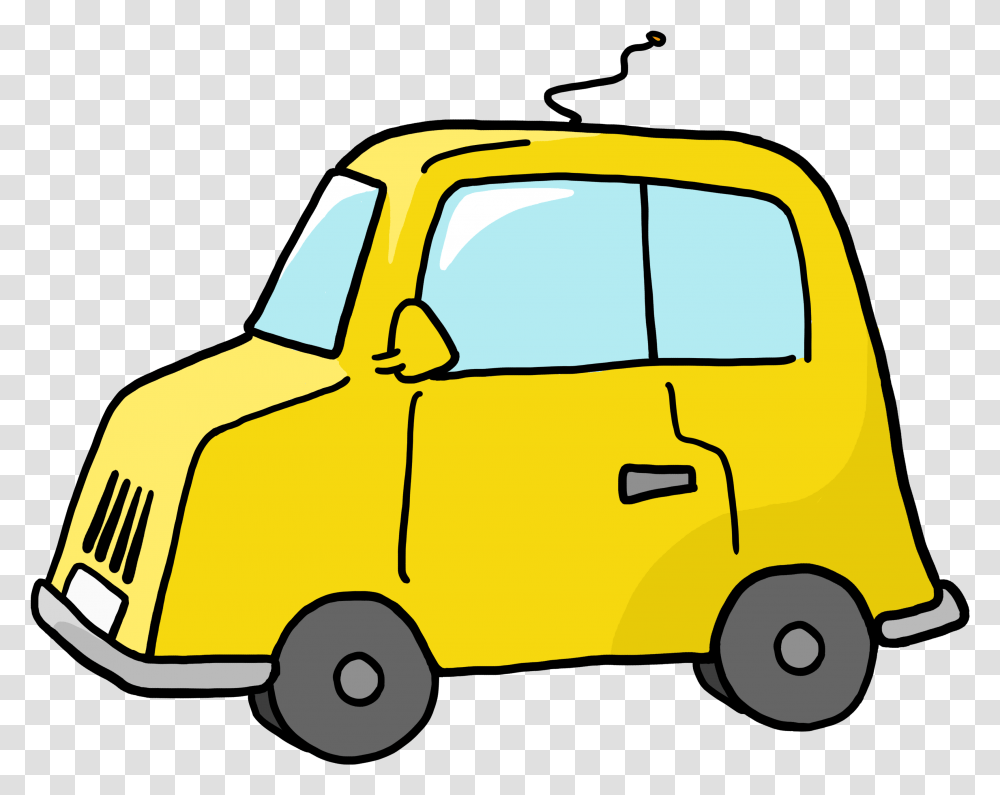 Transportation Clipart Background Yellow Car Clipart, Vehicle, Automobile, Pickup Truck, Taxi Transparent Png