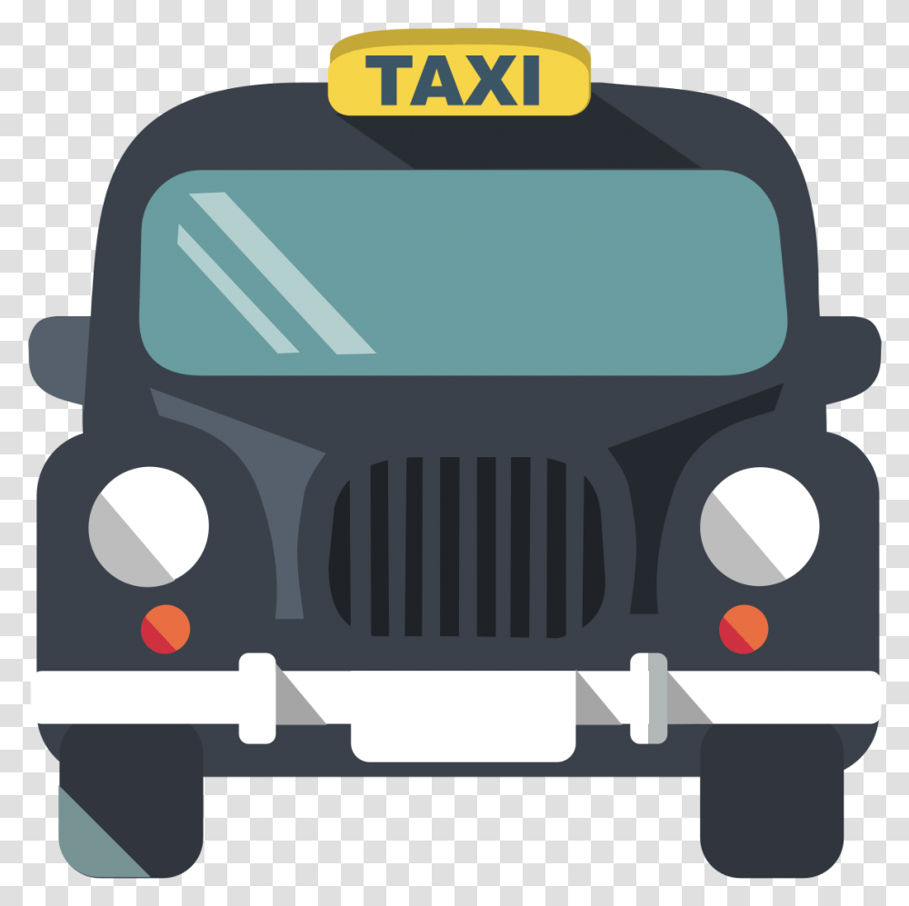 Transportation Clipart Cab Flat Illustration Car, Vehicle, Automobile, Taxi, First Aid Transparent Png