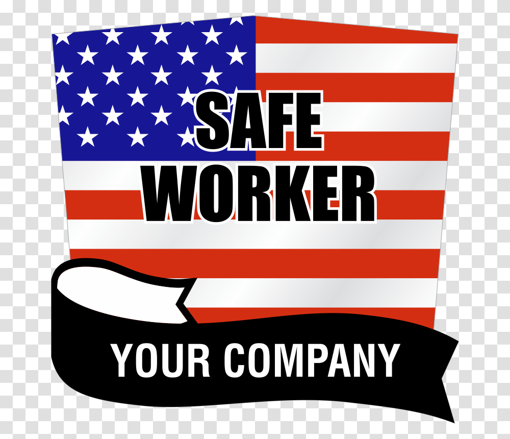Transportation Decals Amp Stickers Safe Worker Canada Flag Of The United States, Label, American Flag Transparent Png