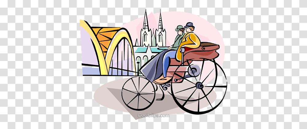 Transportation Inventor Karl Benz Royalty Free Vector Clip Art, Vehicle, Carriage, Arch, Architecture Transparent Png