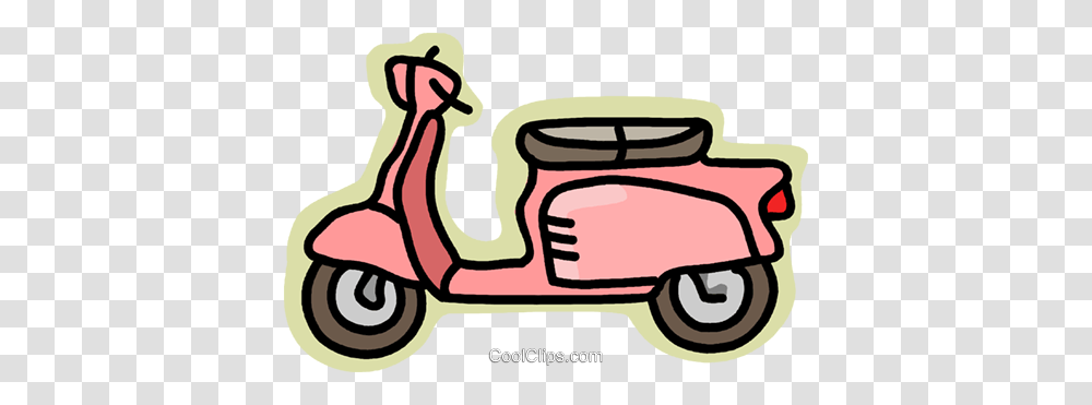 Transportation Motor Scooter Royalty Free Vector Clip Art, Vehicle, Motorcycle, Vespa, Moped Transparent Png