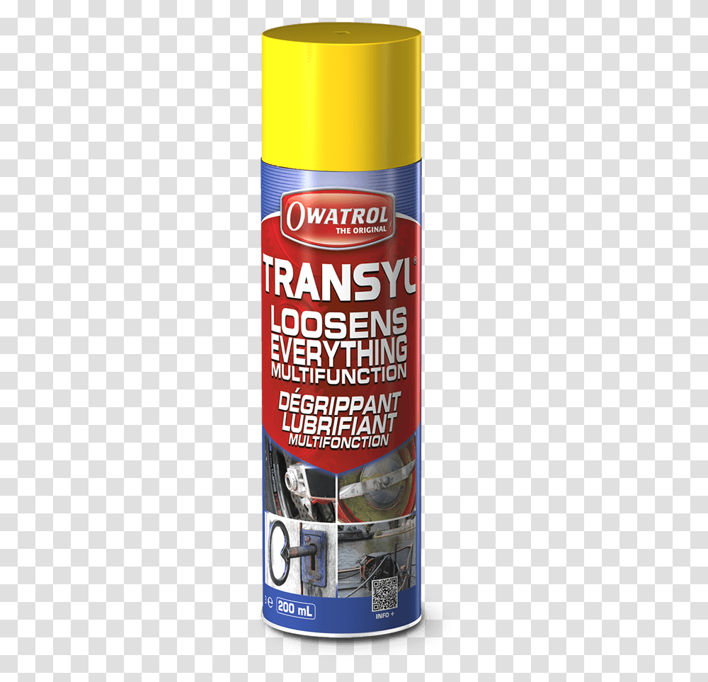 Transyl Oil Spray Can Releasing Oil, Beer, Alcohol, Beverage, Tin Transparent Png