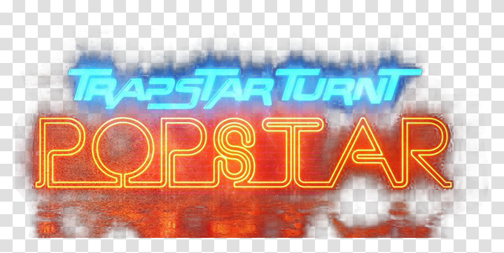 Trapstar Turnt Popstar, Light, Neon Transparent Png
