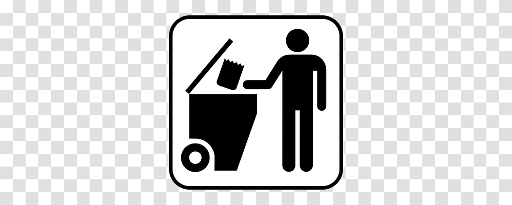 Trash Symbol, Sign, Road Sign, Vehicle Transparent Png