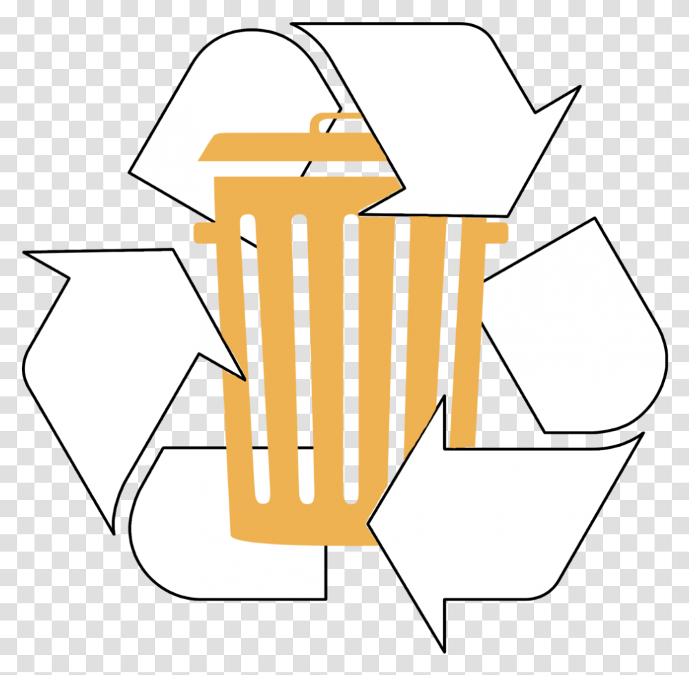 Trash And Recycling Symbol Recycle Bin Icon White, Cross Transparent Png