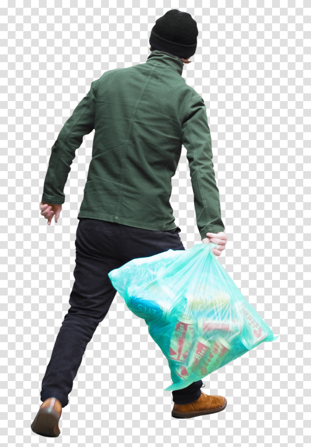 Trash Bag Image People Throwing Trash, Long Sleeve, Apparel, Person Transparent Png