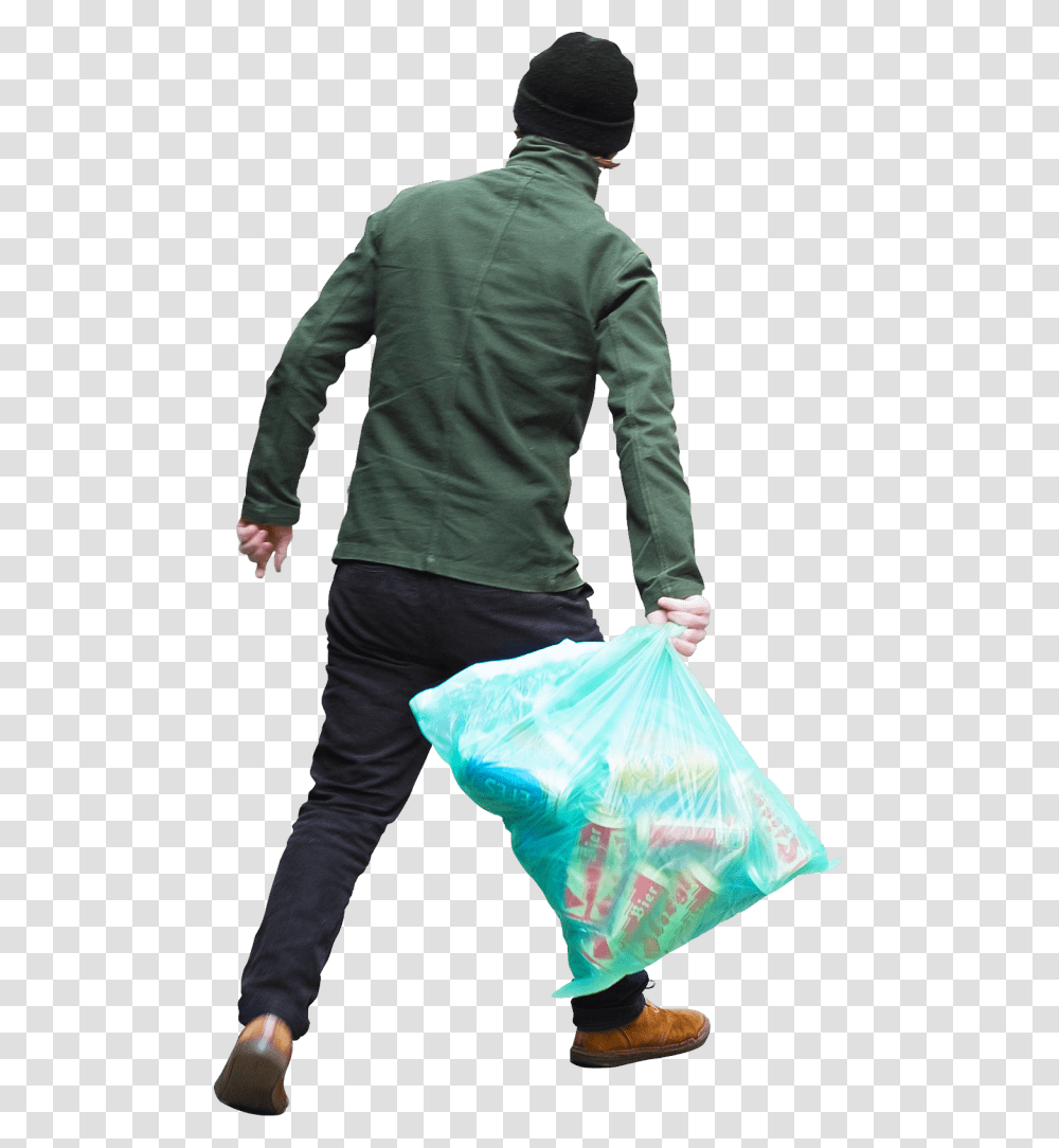 Trash Bag People Throwing Trash, Apparel, Person, Human Transparent Png