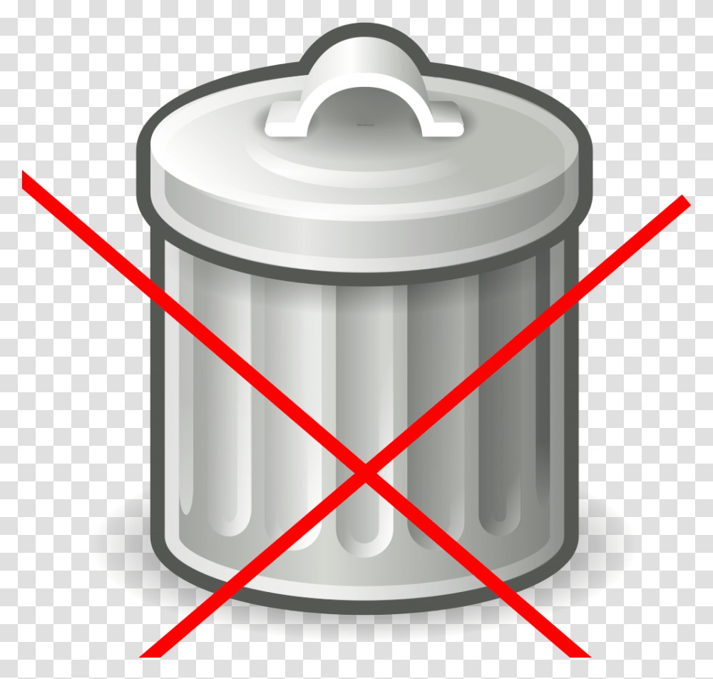 Trash Bin Crossed Out, Tin, Can, Lamp Transparent Png