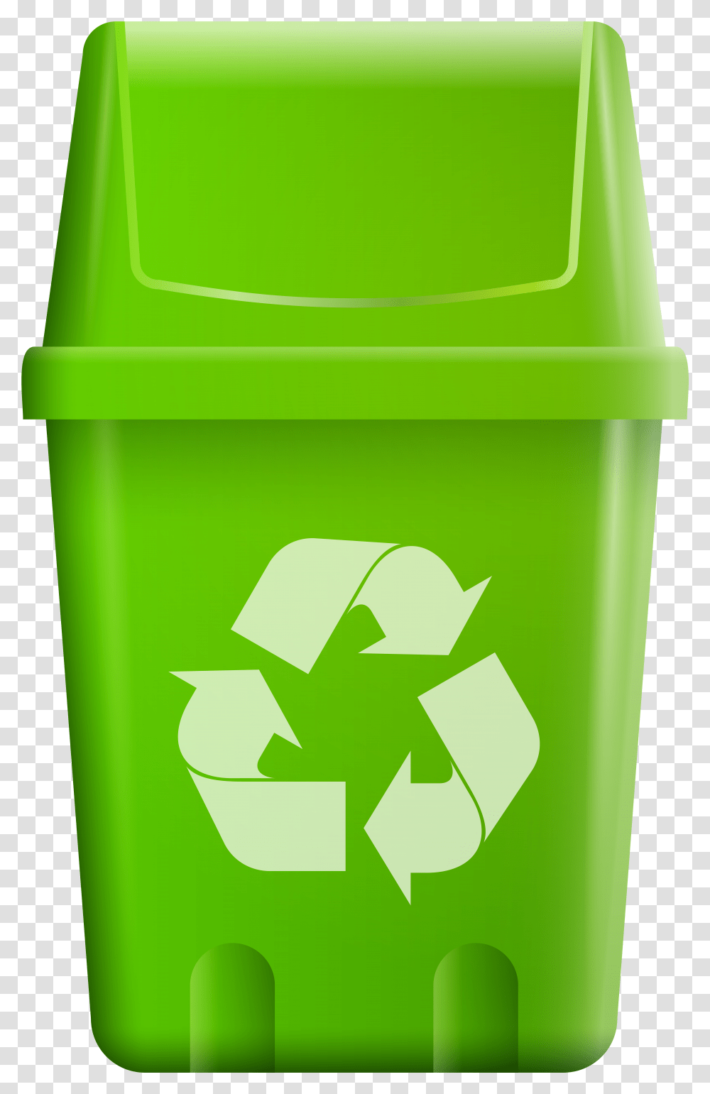 Trash Bin With Recycle Symbol Clip Art Trash Can With Recycling Symbol, Plastic Transparent Png