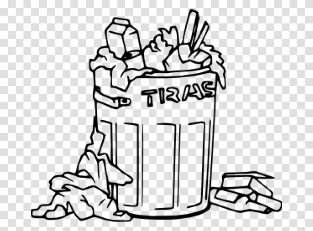 Trash Can Clipart Black And White, Gray, World Of Warcraft Transparent Png