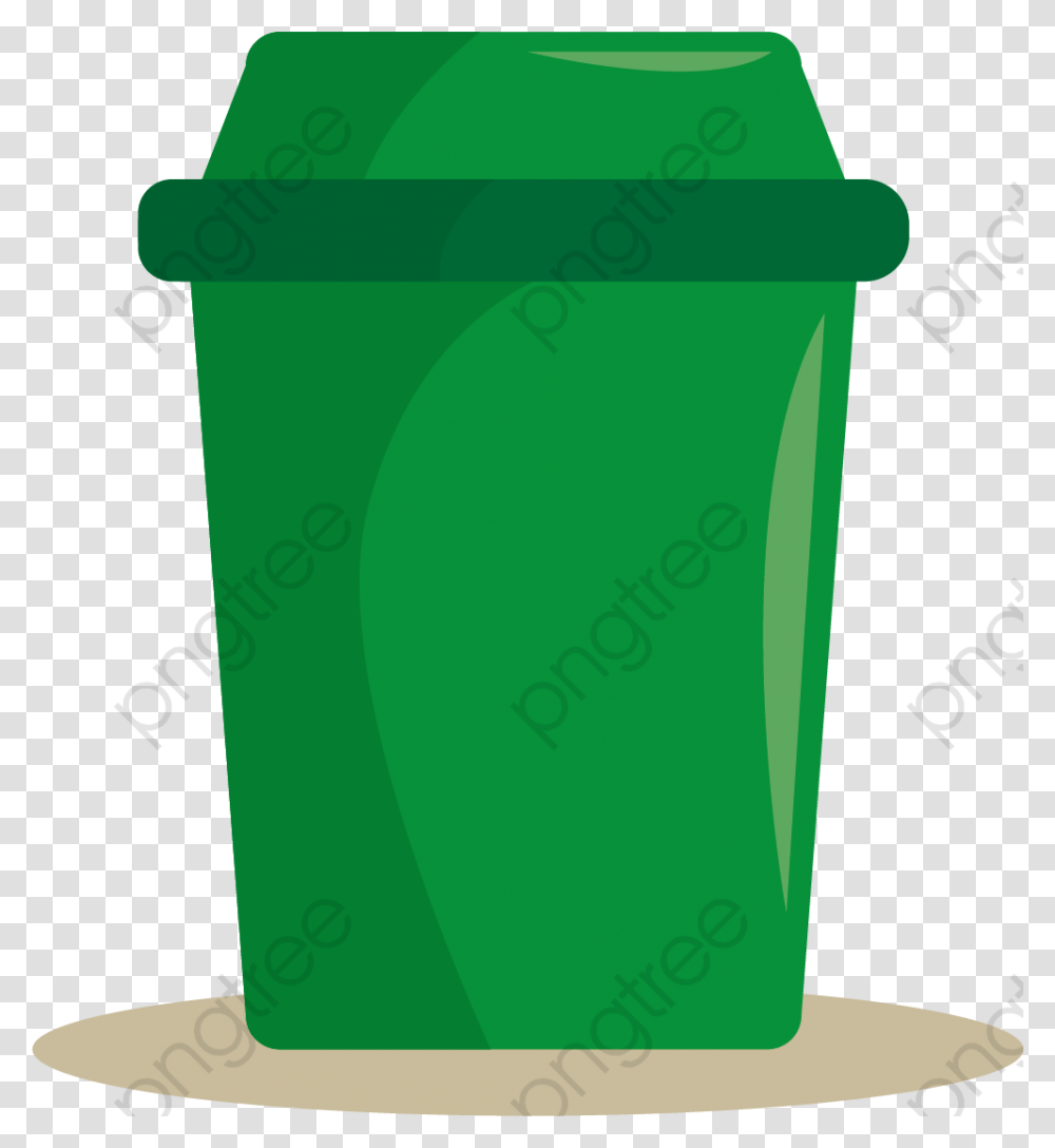 Trash Can Clipart Commercial Green Trash Bin No Background, Shaker, Bottle Transparent Png