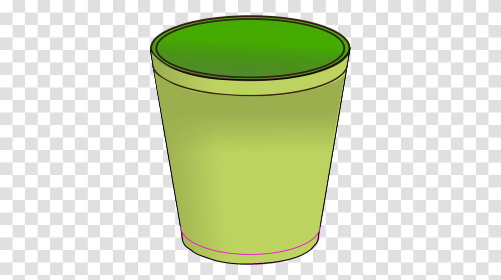 Trash Can Vector Image, Green, Cup, Cylinder, Recycling Symbol Transparent Png