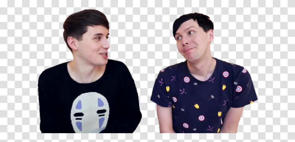 Trash Dan And Phil S Dan And Phil, Person, Face, Sleeve Transparent Png