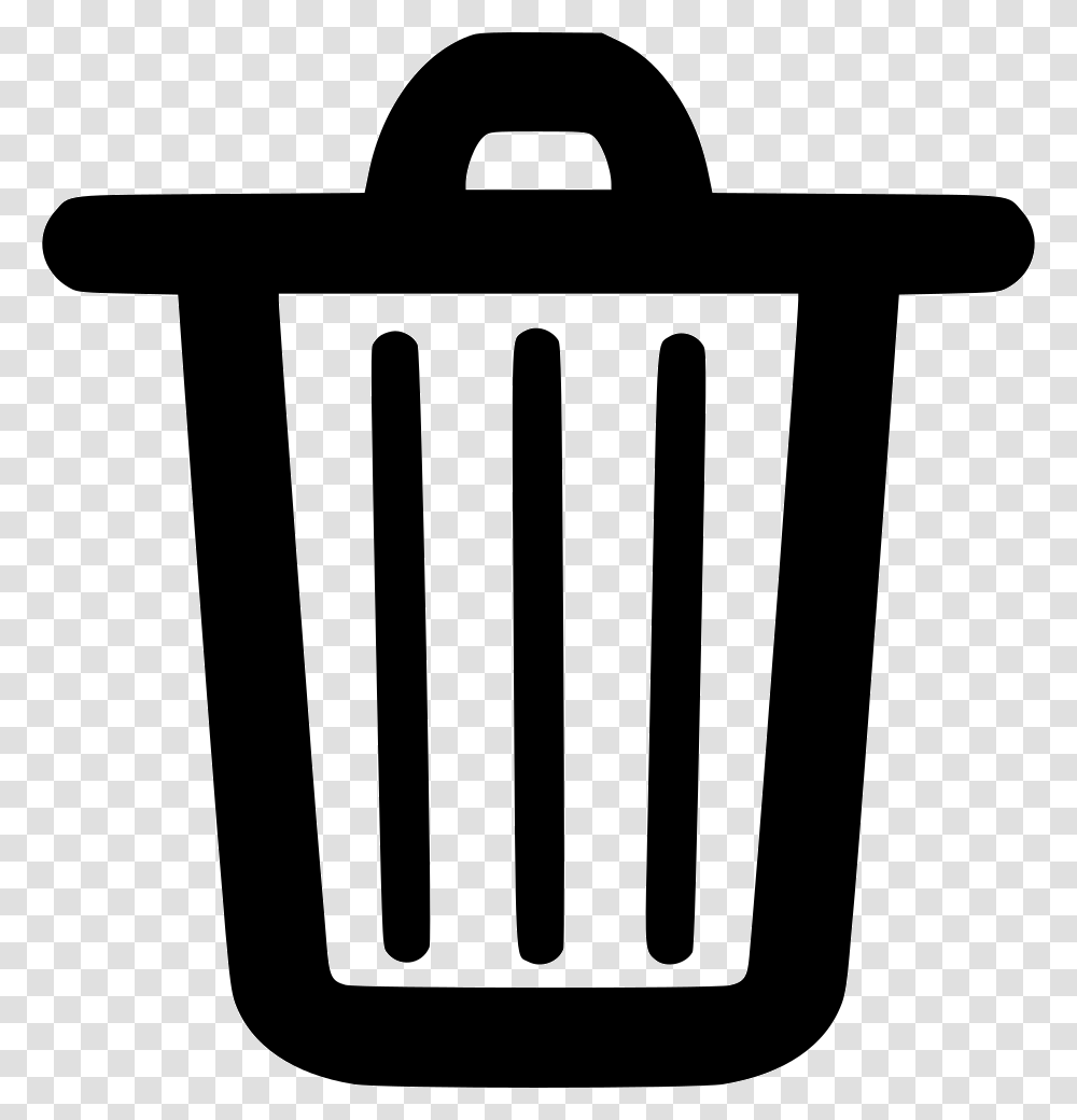 Trash Garbage Recycle Bin Trash Bin Icon, Stencil, Logo, Trademark Transparent Png