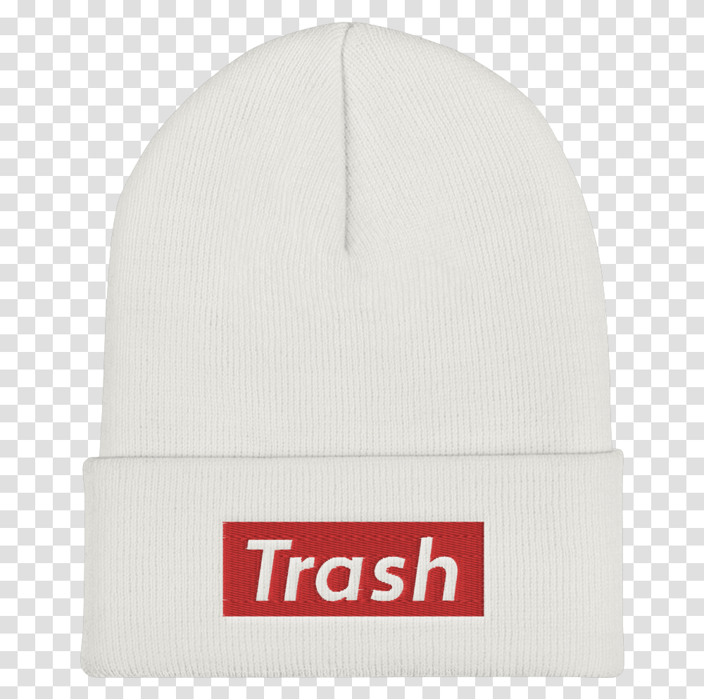 Trash Hypebeast Cuffed Beanie Sold By Undead Apparel Toque, Clothing, Hat, Cap, Rug Transparent Png