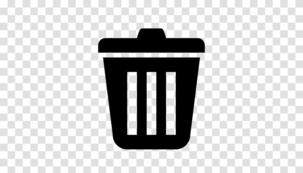 Trashcan Big Trashcan Household Icon With And Vector Format, Gray, World Of Warcraft Transparent Png