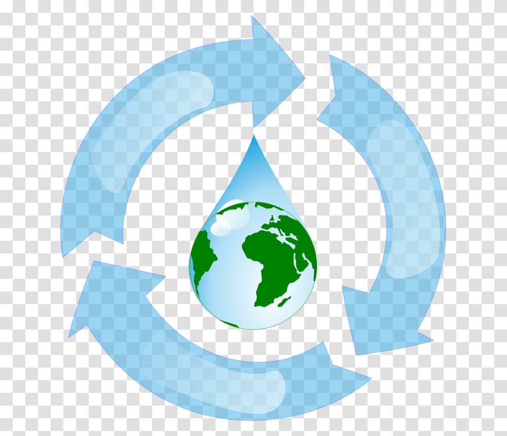 Tratamento De Gua Para Indstria Tratamento De Guas Recycle Water Clipart, Recycling Symbol Transparent Png