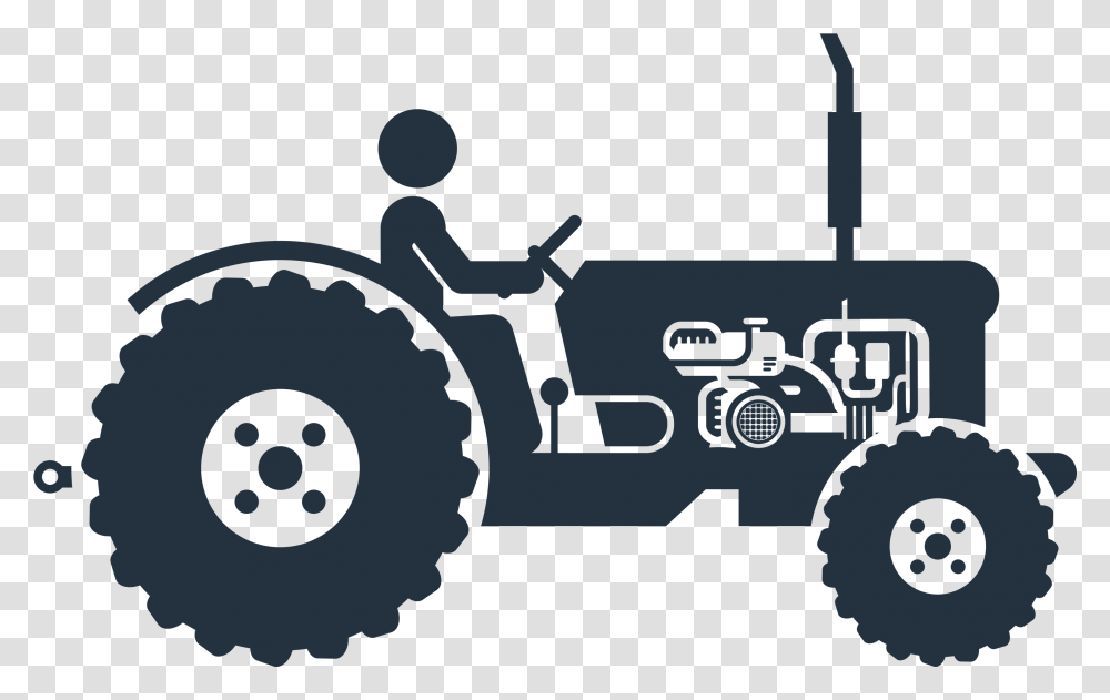 Trator Silhueta, Vehicle, Transportation, Machine, Tractor Transparent Png