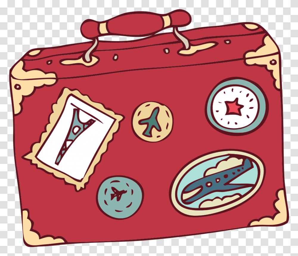 Travel Animation Cartoon Suitcase Free Download Suitcase Cartoon, Handbag, Accessories, Accessory, Purse Transparent Png