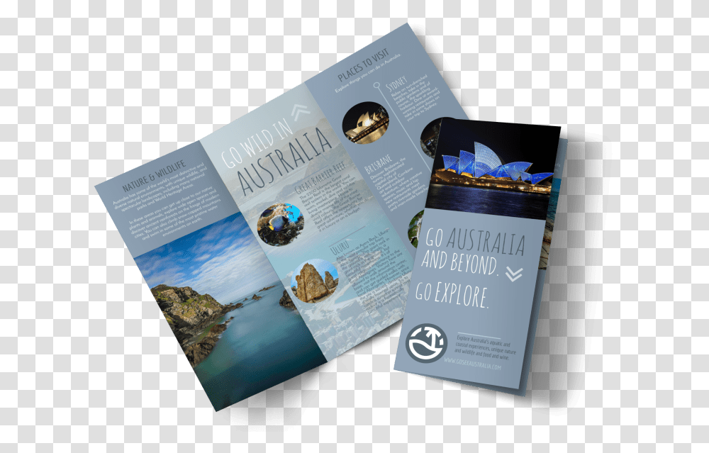 Travel Australia Tri Fold Brochure Template Preview Australia Brochure, Poster, Advertisement, Flyer, Paper Transparent Png