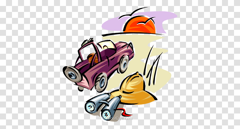 Travel Design With Safari Jeep And Hat Royalty Free Vector Clip, Wheel, Lawn Mower, Car, Vehicle Transparent Png