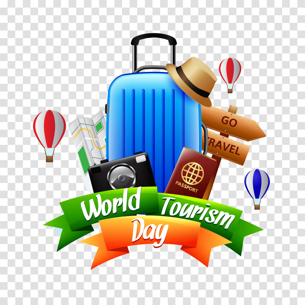 Travel Elements Vector Clipart, Luggage, Suitcase Transparent Png