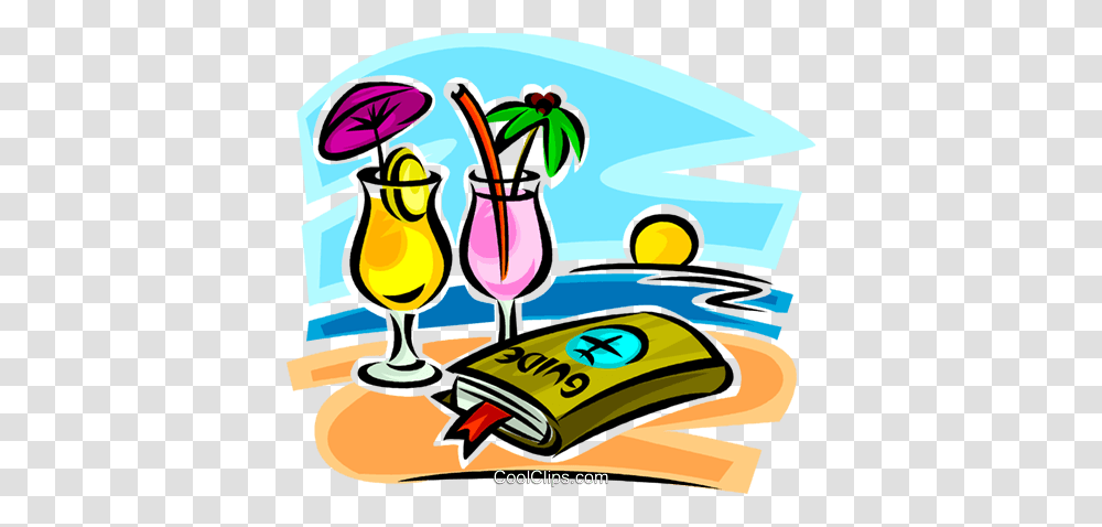 Travel Guide And Cocktails On The Beach Royalty Free Vector Clip, Car, Vehicle, Transportation, Automobile Transparent Png