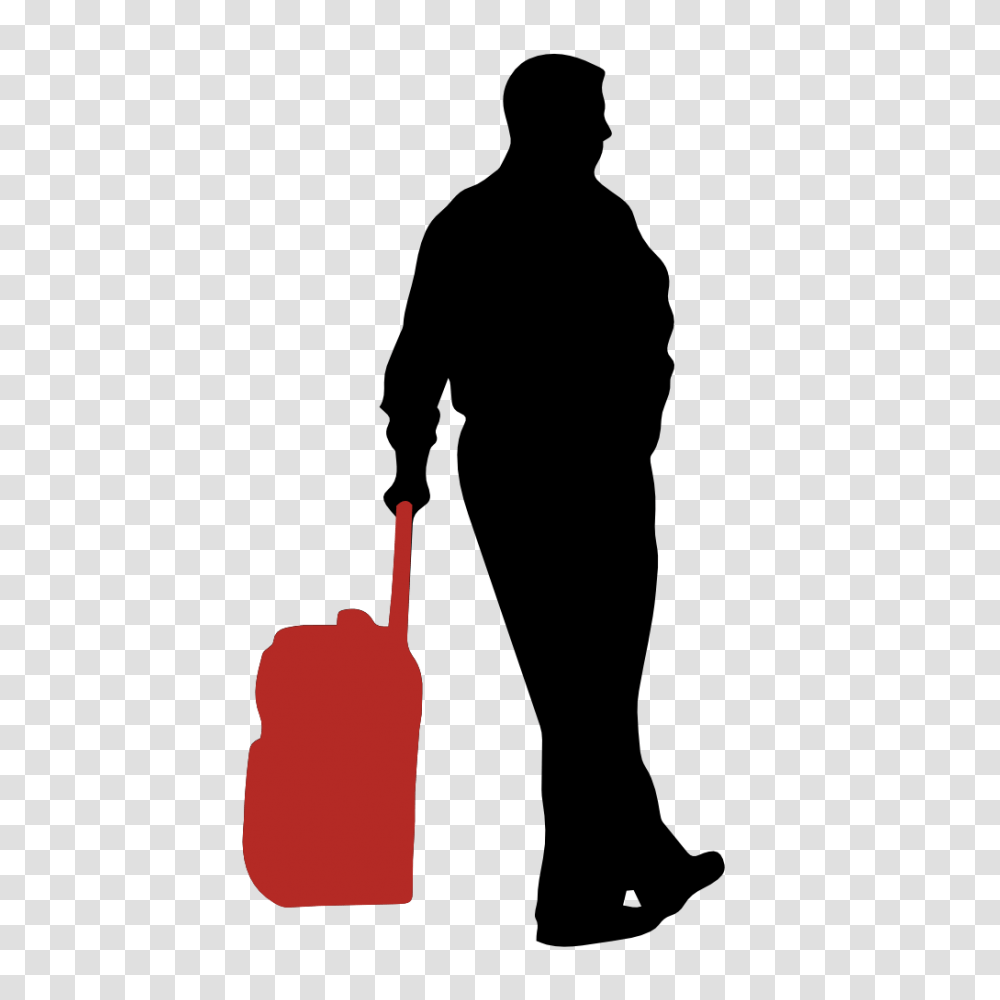 Travel Icon, Person, Human, Silhouette, Luggage Transparent Png