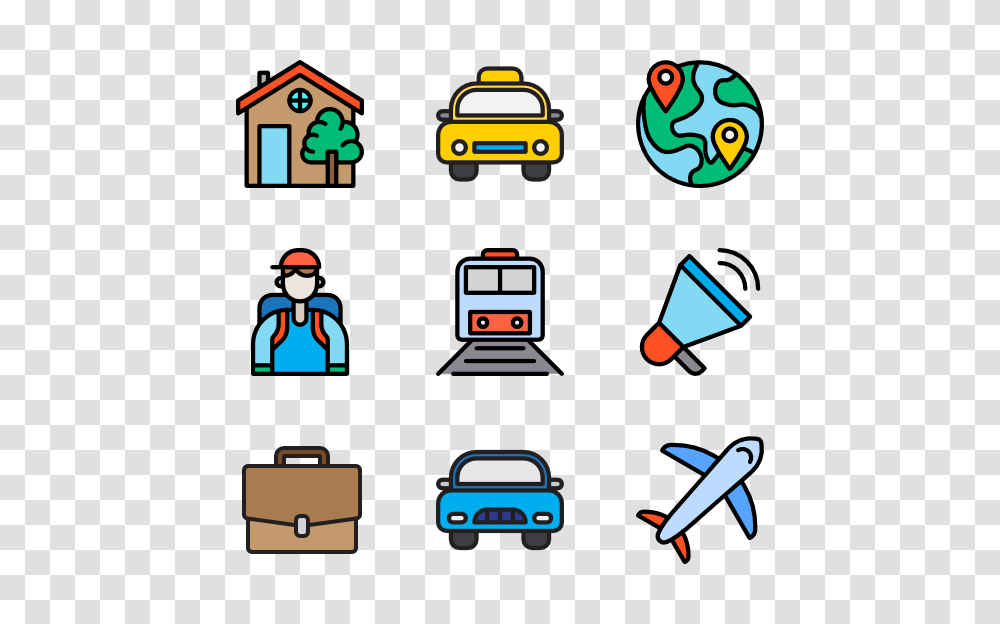 Travel Icons, Car, Vehicle, Transportation, Automobile Transparent Png