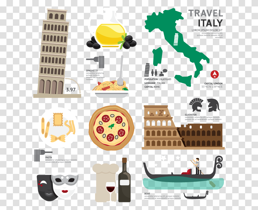 Travel Italy Image, Label, Sunglasses, Advertisement Transparent Png