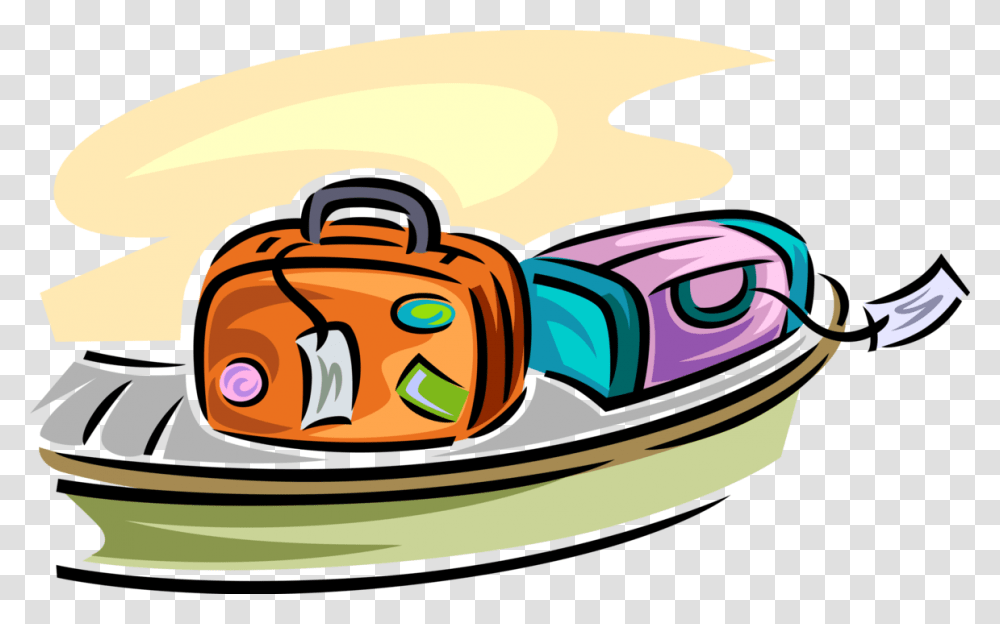 Travel Luggage On Airport Conveyor Belt, Outdoors, Nature, Water, Label Transparent Png