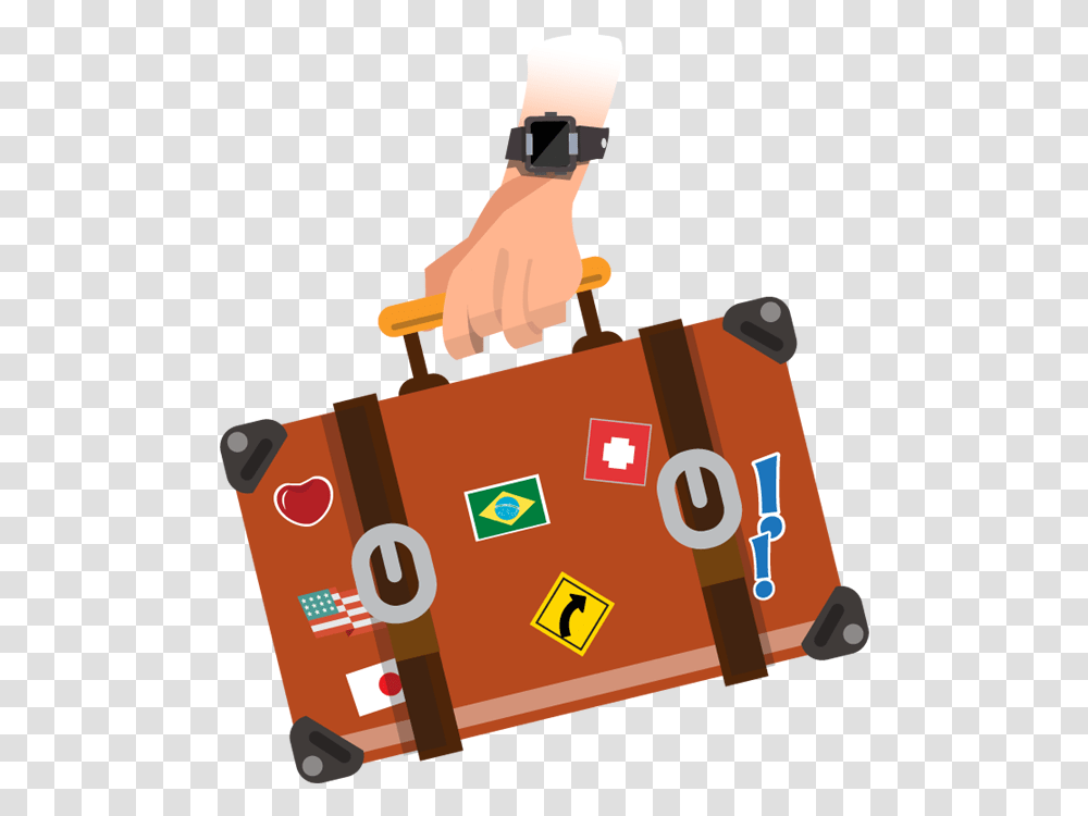 Travel Portfolio Categories Designshop Bag Travel Cartoon, Luggage, First Aid, Suitcase Transparent Png