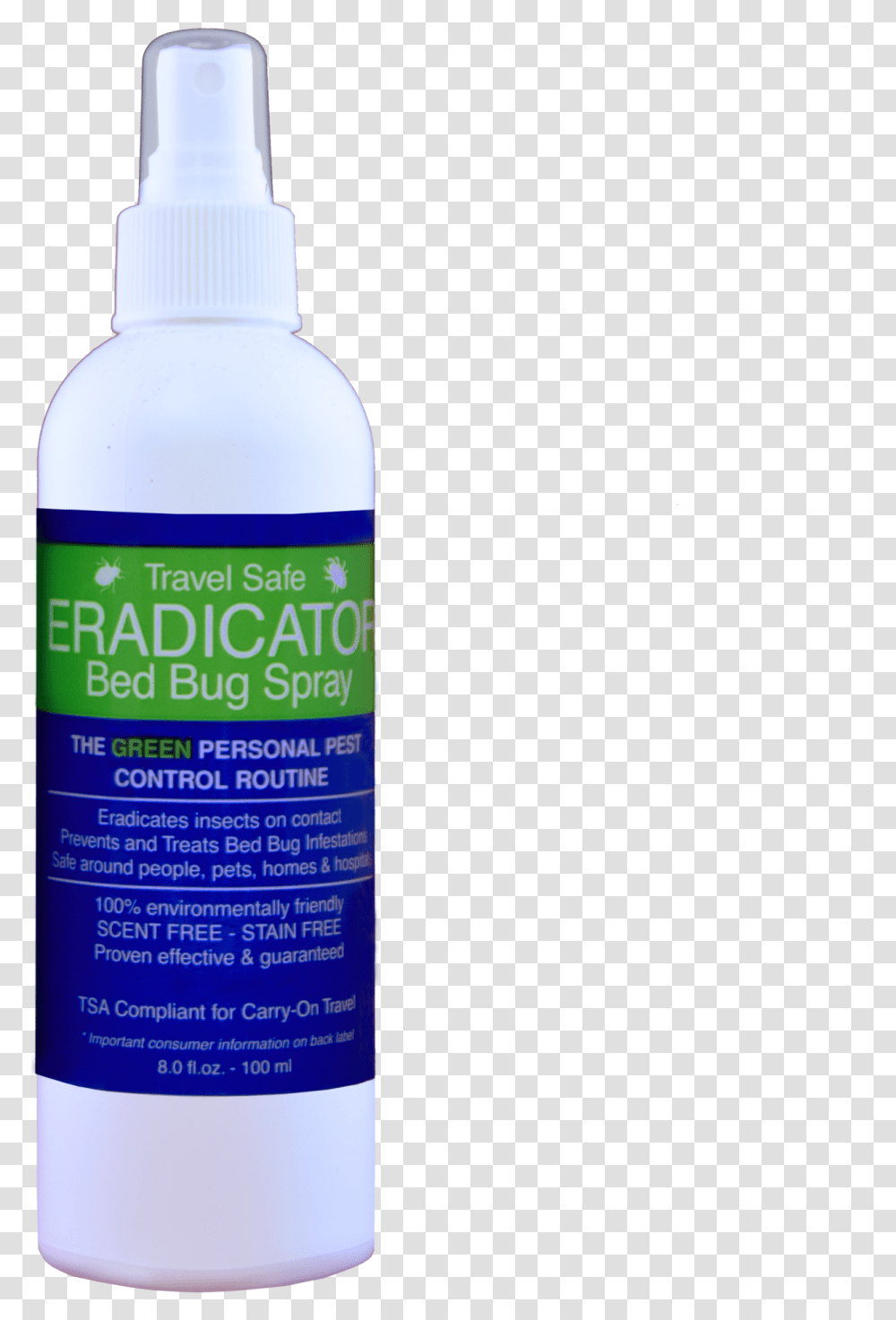 Travel Safe Bed Bug Eradicator Spray Cosmetics, Bottle, Tin, Aluminium, Can Transparent Png