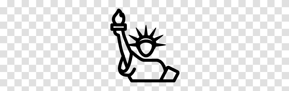 Travel Statue Of Liberty Icon Ios Iconset, Gray, World Of Warcraft Transparent Png