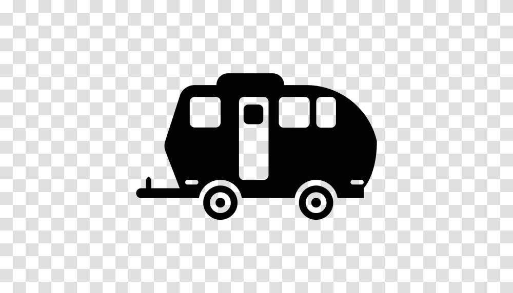 Travel Trailer Flat Icon, Vehicle, Transportation, Van, Caravan Transparent Png