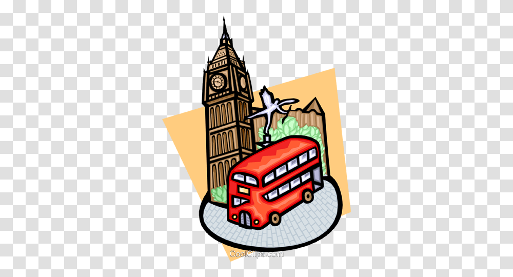 Travel U K Royalty Free Vector Clip Art Illustration, Tower, Architecture, Building, Clock Tower Transparent Png