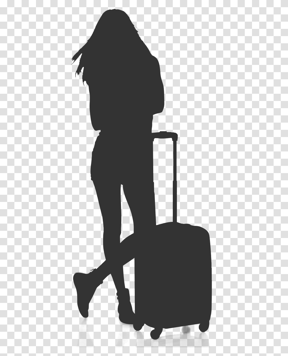 Travel Woman Icon, Pillow, Silhouette Transparent Png