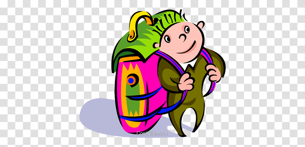 Traveler With Backpack Royalty Free Vector Clip Art Illustration, Performer, Outdoors, Leisure Activities Transparent Png