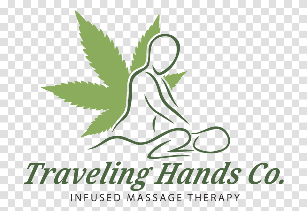 Traveling Hands W Text Graphic Design, Plant, Logo, Leaf Transparent Png
