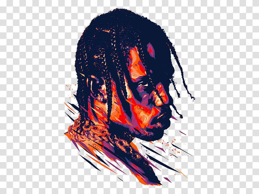 Travis Scott Digital Art, Fire, Flame, Outdoors Transparent Png