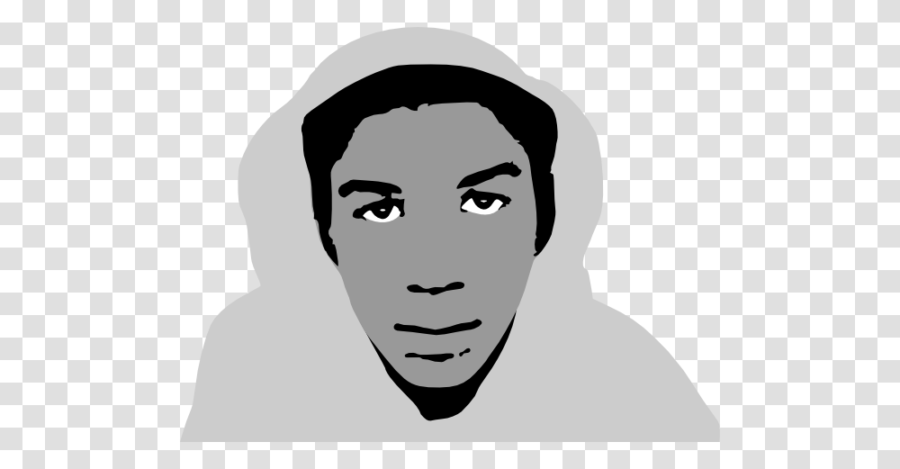 Trayvon Martin Clip Art, Face, Person, Human, Stencil Transparent Png