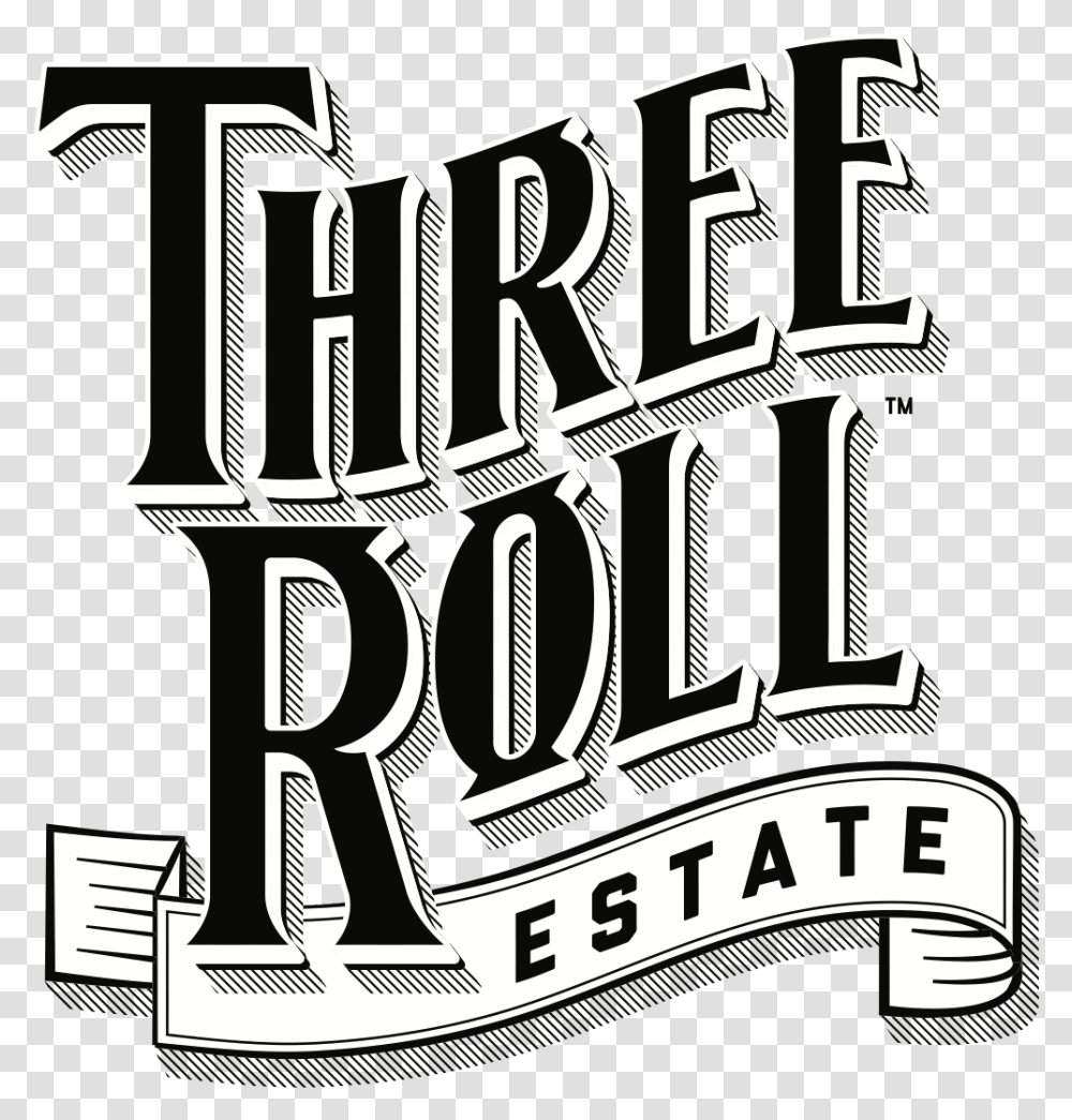 Tre Logo 1117 Logo Only Cane Land Distilling Three Roll Estate, Alphabet, Calligraphy, Handwriting Transparent Png