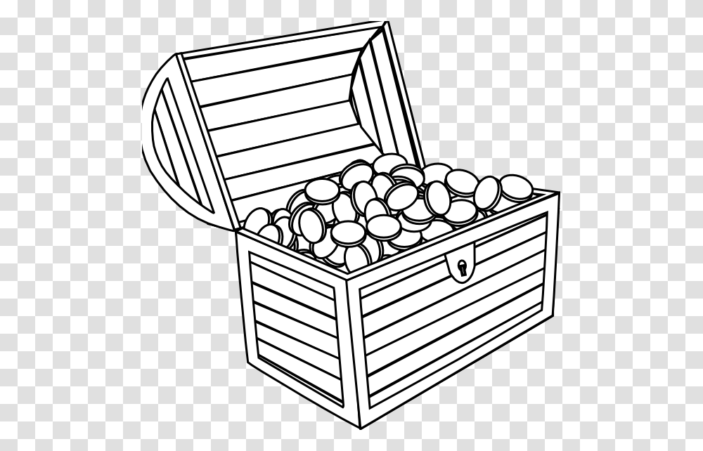 Treasure Chest Clip Art Coloring, Box Transparent Png