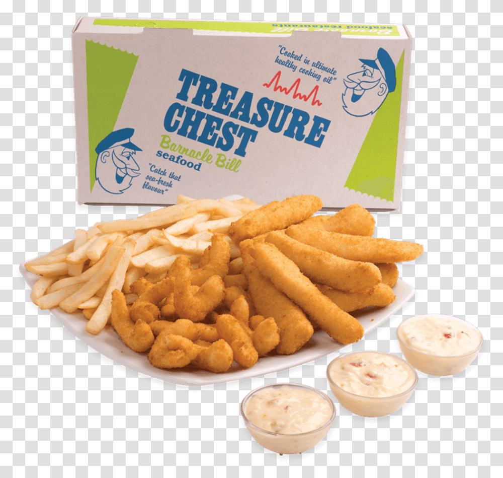 Treasure Chest, Fries, Food Transparent Png