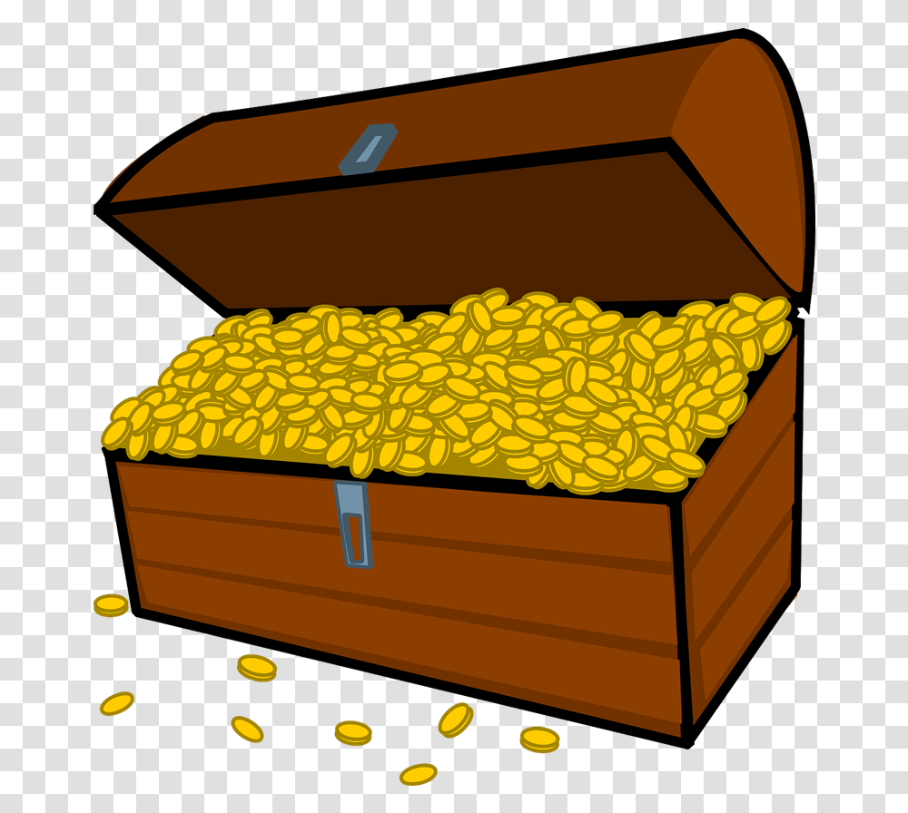 Treasure Chest Gold Free Clipart, Crib, Furniture,  Transparent Png