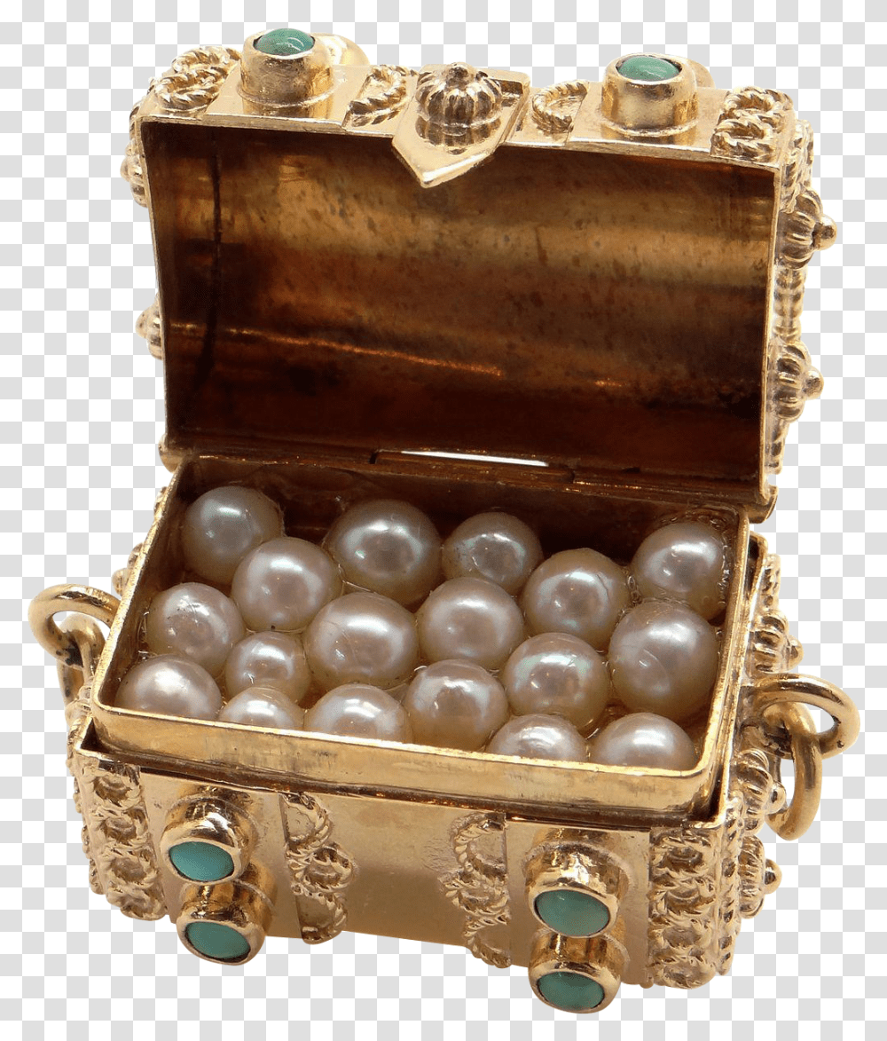 Treasure Chest Gold Pearl, Accessories, Accessory, Jewelry, Wedding Cake Transparent Png