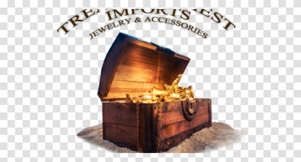 Treasure Chest In Sand, Fireplace, Indoors Transparent Png