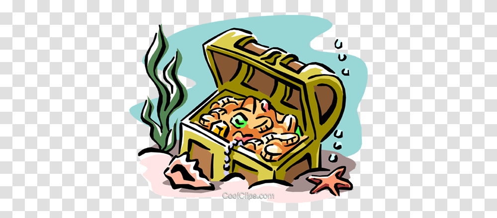 Treasure Chest Royalty Free Vector Clip Art Illustration, Plant, Food, Poster, Advertisement Transparent Png