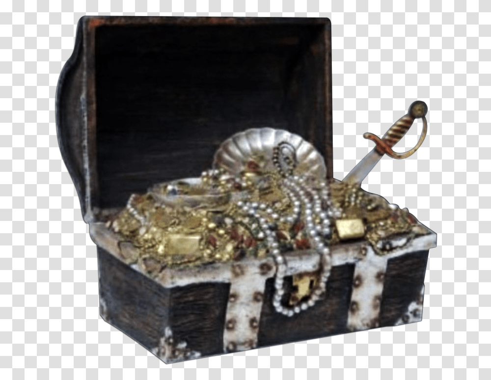 Treasure Chest Treasure Chest Statue, Accessories, Accessory, Crystal, Jewelry Transparent Png